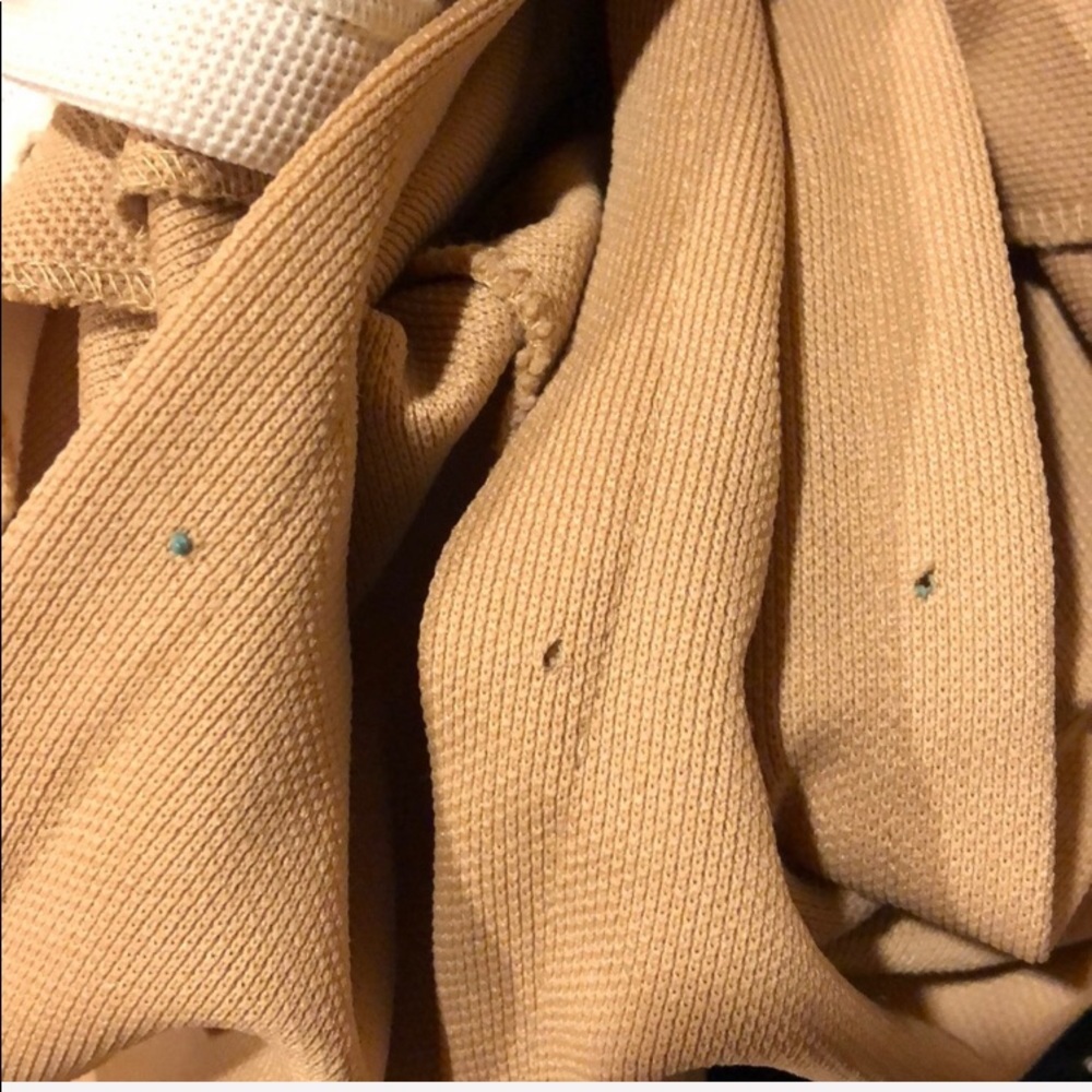 Vintage Jantzen Uniform Top/jacket 1960's tan white polyester - Picture 7 of 7